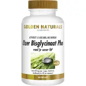 Golden naturals Ijzer Bisglycinaat Plus 60 Vegacapsules