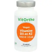 Vitortho Vitamine D3 25 mcg K2 45 mcg 60 vcaps