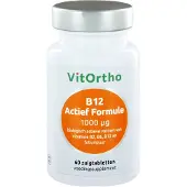 Vitortho B12 Actief formule 1000 mcg 60 zuigtabletten