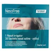 Nasofree Neusdouche + Nasaal Spoelzout Starter Set | 1 stuk + 30 zakjes