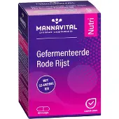 Mannavital Gefermenteerde Rode Rijst Met Co-enzym Q10 60 St Capsules