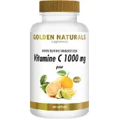 Golden naturals Vitamine C Puur 1000mg 180 vegacapsules