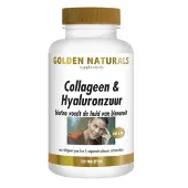 Golden naturals Collageen & Hyaluronzuur Tabletten