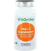 Vitortho Zink + C zuigtabletten - 60 zuigtabletten