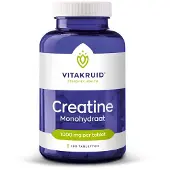 Vitakruid 2x Creatine monohydraat 1000mg (180 tabletten)