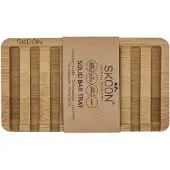 Skoon Solid bar tray - 2 bar - all bamboo