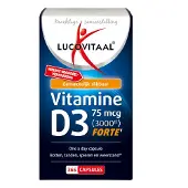Lucovitaal 2+2 Gratis: Vitamine D3 75mcg Forte 365 Capsules