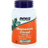 Now Magnesium citraat 200mg (100 tabletten)