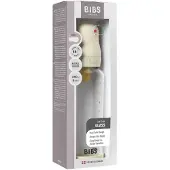 BIBS Fles - Medium Flow - 240 ml - Glas/Latex - Ivory