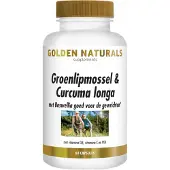 Golden naturals Groenlipmossel en Curcuma Longa (60 & 180 capsules 60 capsules