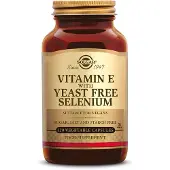 Solgar , Vitamine Druge E met Geen gist Selenium, 100 Vegetarische Capsules