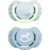 Difrax Dynamic Fopspeen Newborn Babyshower Blue 2 stuks