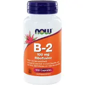 Now Vitamine B2 100 mg 100 capsules