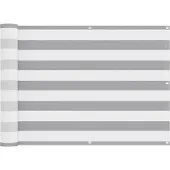 vidaXL Balkonscherm 75 x 600 cm Oxford Stof Rechthoekig