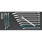 Hazet 163-509/12 163-509/12 Steek-ringratelsleutelset Sleutelbreedte (metrisch) 8 - 19 mm