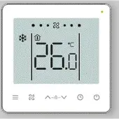 Ferroli Thermostaat met display, voor inbouw, model TE FC 3V