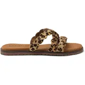 Lazamani Slippers Dames Beige Ponyhaar | Maat 39