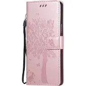 Mobigear Tree Bookcase voor Sony Xperia L4 - Roségoud
