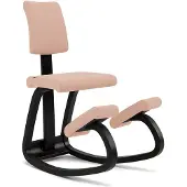 Varier Stokke Variable Plus Balansstoel Zalmroze/Zwart Tonal
