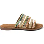 Lazamani Slippers Dames Multi Leer Size 41