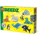 SES Creative - Beedz - Pool Dieren - 2100 Strijkkralen met Grondplaten en Strijkvellen - Vanaf 5 Jaar