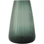 XLBoom DIM 2.0 Large Groen – Mondgeblazen glazen vaas met streeppatroon – Verkrijgbaar in Green | Blue | Grey – Tijdloze design vaas door Ann & GJ