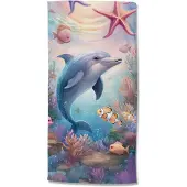 Good Morning Kinder Strandlaken Velours Baya 75x150cm - multi