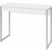 Ebuy24 Fula bureau 2 lades wit hoogglans.