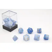 HOT Games Dobbelstenen Stardust Single Blauw 7set