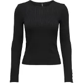 ONLY Onlvelena Top Dames Zwart Xs