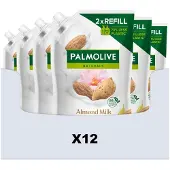 Palmolive 12x Handzeep Navulling Doypack Naturals Almond Milk 500 Ml