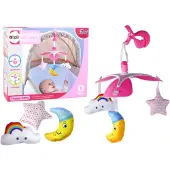 Leantoys Babybed Carrousel Sky Sound Roze