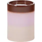 Woood Ollo Bijzettafel Ø 35 CM - Keramiek - Roze/Bruin - 44x35x35