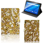 B2Ctelecom Tablet Hoes Lenovo Tab E10 Barok Goud