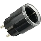 Shelly Plug S Z-wave LR Slimme Stekker Zwart | 2500W en Stroommeting
