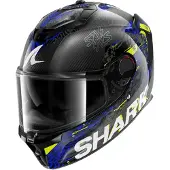 Shark Spartan GT Pro Speed-VIB Integraalhelm Koolstof/Blauw S unisex zwart