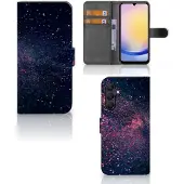 B2Ctelecom Samsung Galaxy A25 Book Case Stars