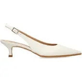 Manfield Off white leren slingbacks | Maat 38