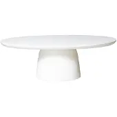 Giga Meubel Loungetafel Myrna Ovaal Wit 120cm