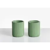 Beliani CAMANA - Badkameraccessoireset - Groen - Polyresin