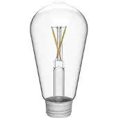 Philips vervangbare Filament lamp voor Solar buitenlampen - Klassiek ontwerp - Warmwit licht 2700K - Zonne-energie