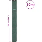 vidaXL Worteldoek 1x10 m polypropeen groen