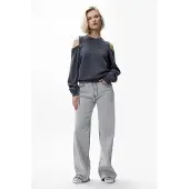 Catwalk junkie Sweater With Cut Out Carbon Size: 34 | Sweaters Outlet | Dames | Grijs