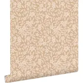 ESTAhome behang bloemetjes warm beige - 50 x 900 cm - 131444