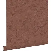 ESTAhome behang bloemmotief terracotta - 50 x 900 cm - 131854