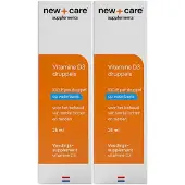 New care 2x Vitamine D3 Druppels Waterbasis 25 Ml