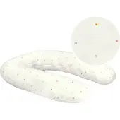 Tots Tale Voedingskussen Baby Soft Muslin Confetti White