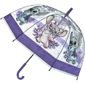 Lilo & Stitch Paraplu - Kinderparaplu - Metaal frame - Paars - Transparant