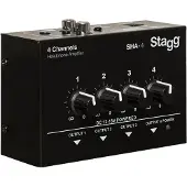 Stagg SHA-4 4-kanaals stereo koptelefoonversterker