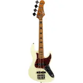 JET Guitars JB-300 Travel Olympic White compacte elektrische basgitaar
